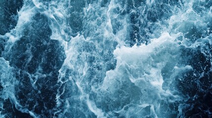 Obraz premium Keila waterfall texture, Estonia. Close-up, long exposure. Blue and white water splashes. Abstract natural pattern. Environmental conservation, travel destinations, graphic resource. Panoramic image