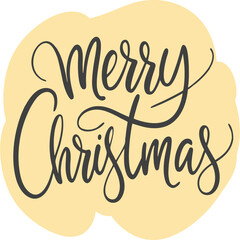 Christmas typography