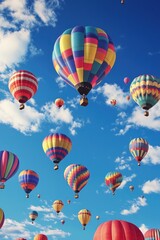 Obraz premium Hot Air Balloons Flying