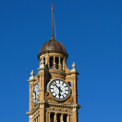 Old clock tower in Sydney, Australia.