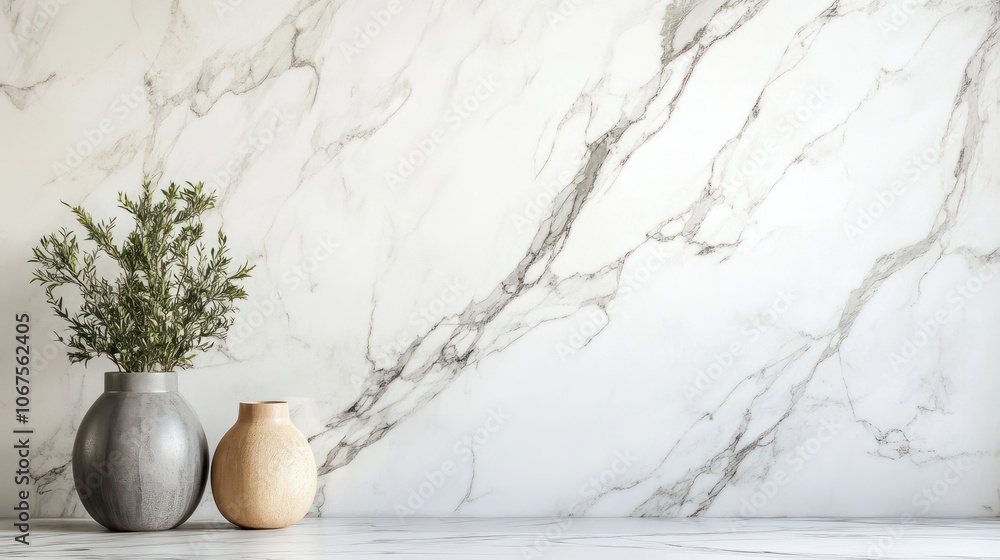 Aufkleber white marble texture in natural pattern with high resolution for background