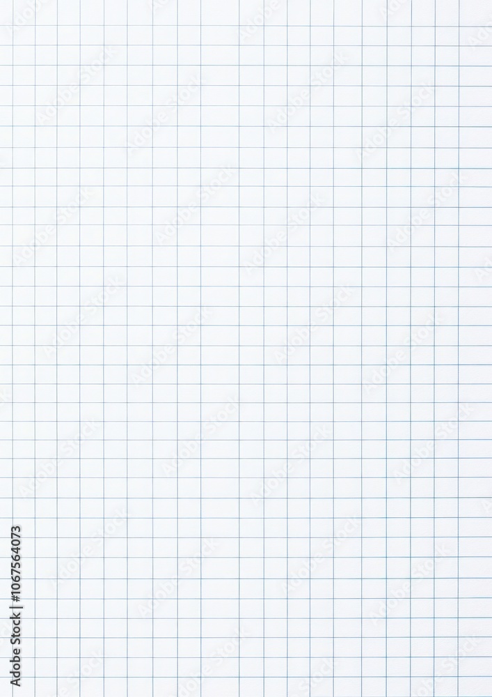 Poster a blank sheet of white graph paper with lines background texture page.
