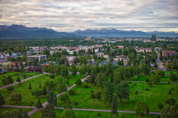 arial of northern city