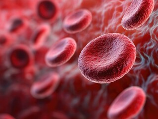 Red Blood Cells in Vein