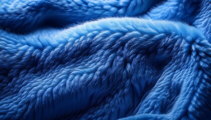  Soft Blue Fluffy Fur Texture Background