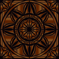 decorative creative geometric vintage illustration pattern