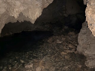 Cave Cavlinska pecina near Obrovac, Croatia - Čavlinska pećina ili izvorišna špilja Čavlinska peć pored rijeke Zrmanje - Muškovci, Hrvatska
