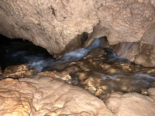 Cave Cavlinska pecina near Obrovac, Croatia - Čavlinska pećina ili izvorišna špilja Čavlinska...