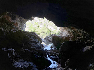 Cave Cavlinska pecina near Obrovac, Croatia - Čavlinska pećina ili izvorišna špilja Čavlinska...