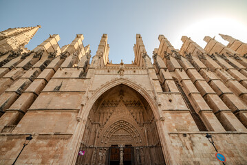 Cathedral of Santa Maria of Palma in palma de maillorca, spain, La Seu.
