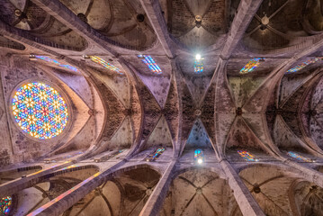 Cathedral of Santa Maria of Palma in palma de maillorca, spain, La Seu.