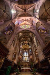 Cathedral of Santa Maria of Palma in palma de maillorca, spain, La Seu.
