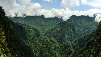 Obraz premium Cordillera Central Lush Tropical Mountains