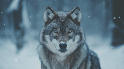 Obraz premium wolf in winter