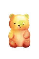 Fototapeta premium Green jelly bear cartoon cute toy.
