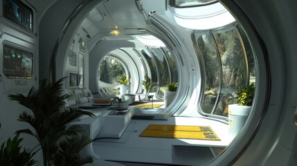 Space habitat technology: Concept of space stations housing humans for long-term space travel