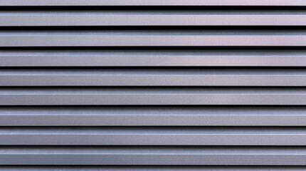 Obraz premium Close-up of metallic horizontal slats. A close-up image of metallic horizontal slats arranged in a uniform pattern. Metallic background.