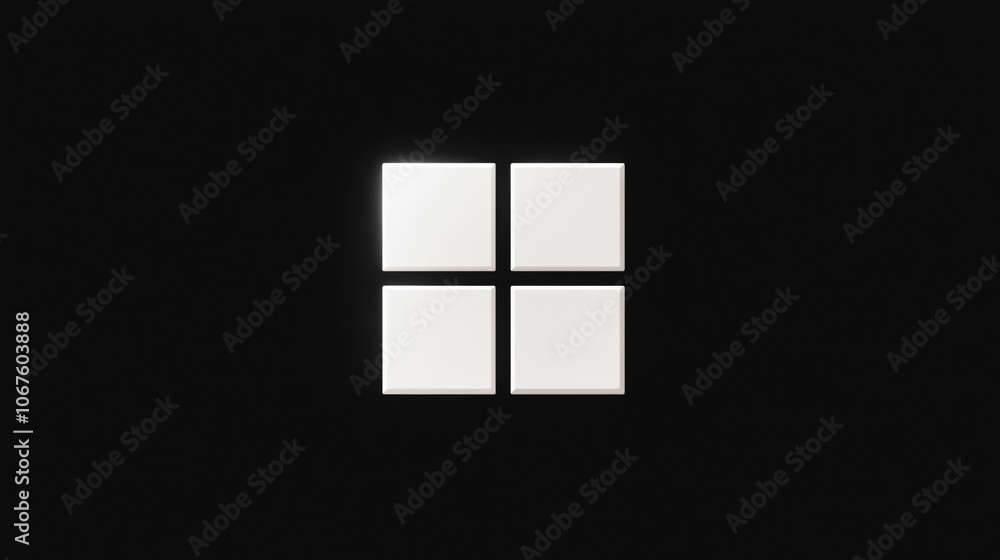 Poster minimalistic flat grid icon design for digital interfaces and branding
