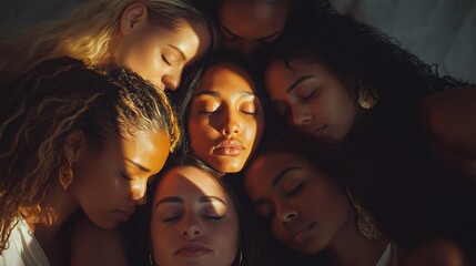 Obraz premium Bonding for Betterment: Women Supporting Each Other in Therapy