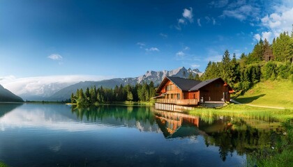 Obraz premium lake in the mountains