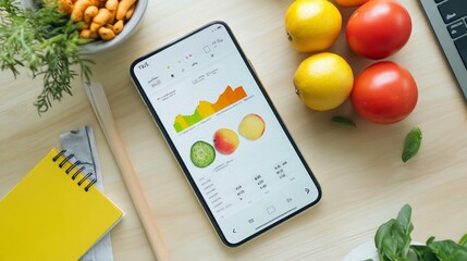 Weight Loss Tracking Journal, a visually appealing record of a personal health journey, featuring progress charts, notes, and motivational insights for effective weight management