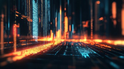 Trade and finance concept with dynamic elements