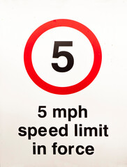 Speed limit road infrastructure