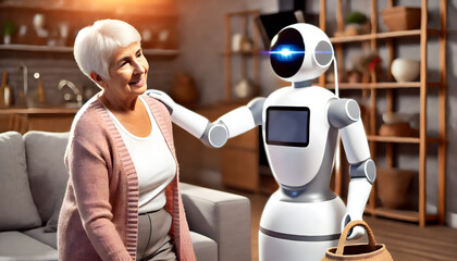 Elderly Assistance Robots Providing Support and Companionship in a Home Setting