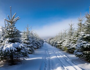 Obraz premium winter landscape with snow