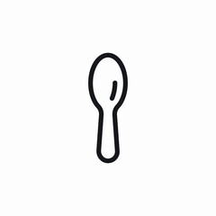 spoon kitchen icon sign vector