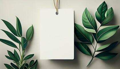 paper with green leaves