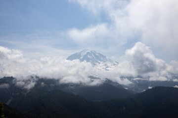 View of the Summit at Mt. Rainier National Park