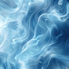 Obraz premium A swirling pattern of light and dark blues, like flowing, abstract water.