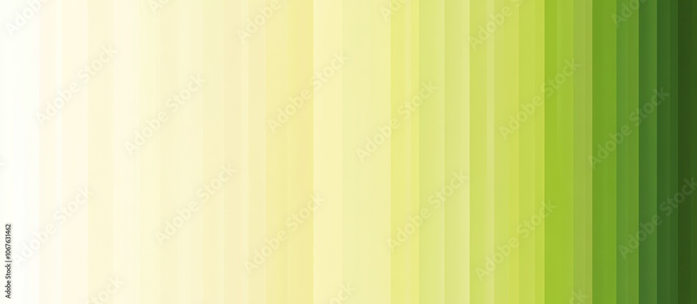 Poster abstract background with vertical lines, transitioning from white to yellow to green.