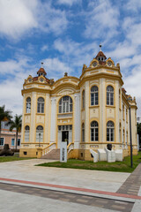 Edifíciodo  Museu, centro histórico de Itajaí, Santa Catarina, Brasil