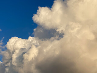 blue sky with clouds for background