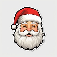 Santa claus portrait sketch representation.
