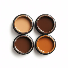 Set of Four Brown Tones in Paint Cans