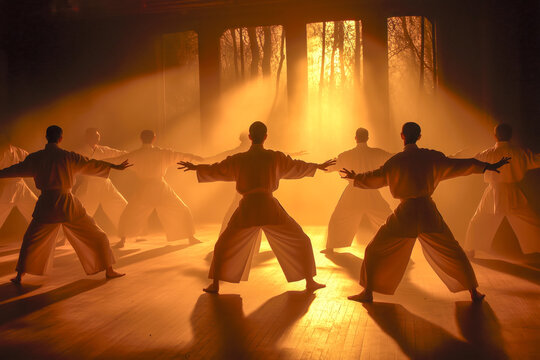 Martial arts demonstration, with performers showcasing a variety of techniques and styles to captivate and inspire the audience