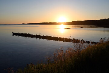 Abend am Stettiner Haff bei Kamminke