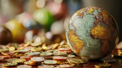 Trade concept with financial elements