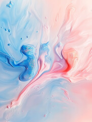 Pink and blue pastel ombre swirl