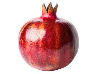 A pomegranate isolated on transparent background, cutout . PNG
