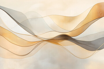 Golden Harmony in Abstract Geometric Composition