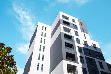 New Modern Apartment Buildings in Vlore Albania. Modern residential architecture., Family homes. Rental property