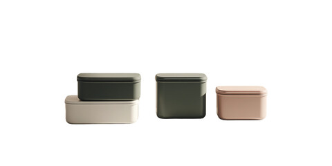 Containers for food in png transparent.