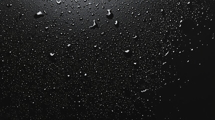 Close-up of raindrops on a spiderweb, creating a beautiful natural pattern
