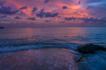 Peaceful beach in Saint Barthelemy (St. Barts, St. Barth) Caribbean