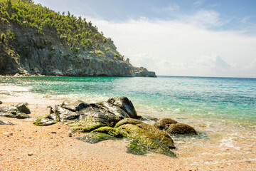 Peaceful beach in Saint Barthelemy (St. Barts, St. Barth) Caribbean