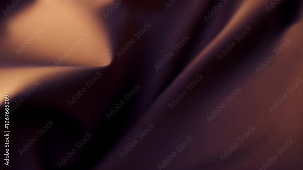 Poster luxurious brown fabric with smooth texture drapes elegantly, offering soft warmth and depth, making 